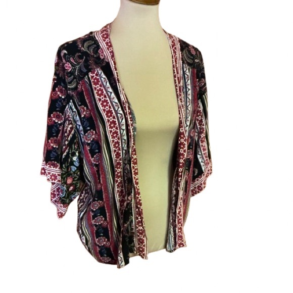 Eyeshadow ethnic vibes floral n stripes cover up - Picture 1 of 9